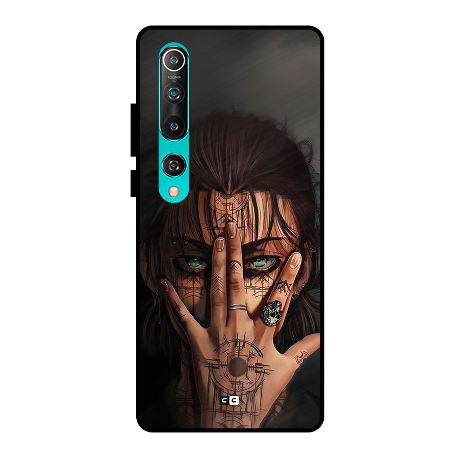 Eren Yeager Illustration Metal Back Case for Mi 10