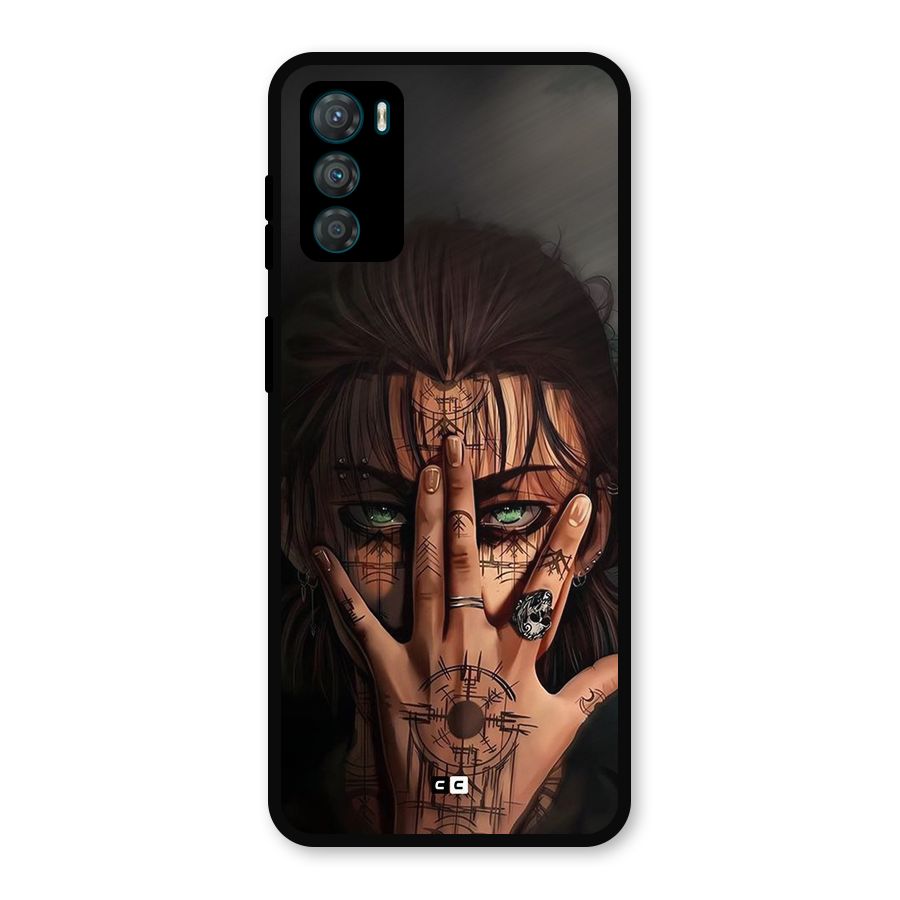 Eren Yeager Illustration Metal Back Case for Moto G42