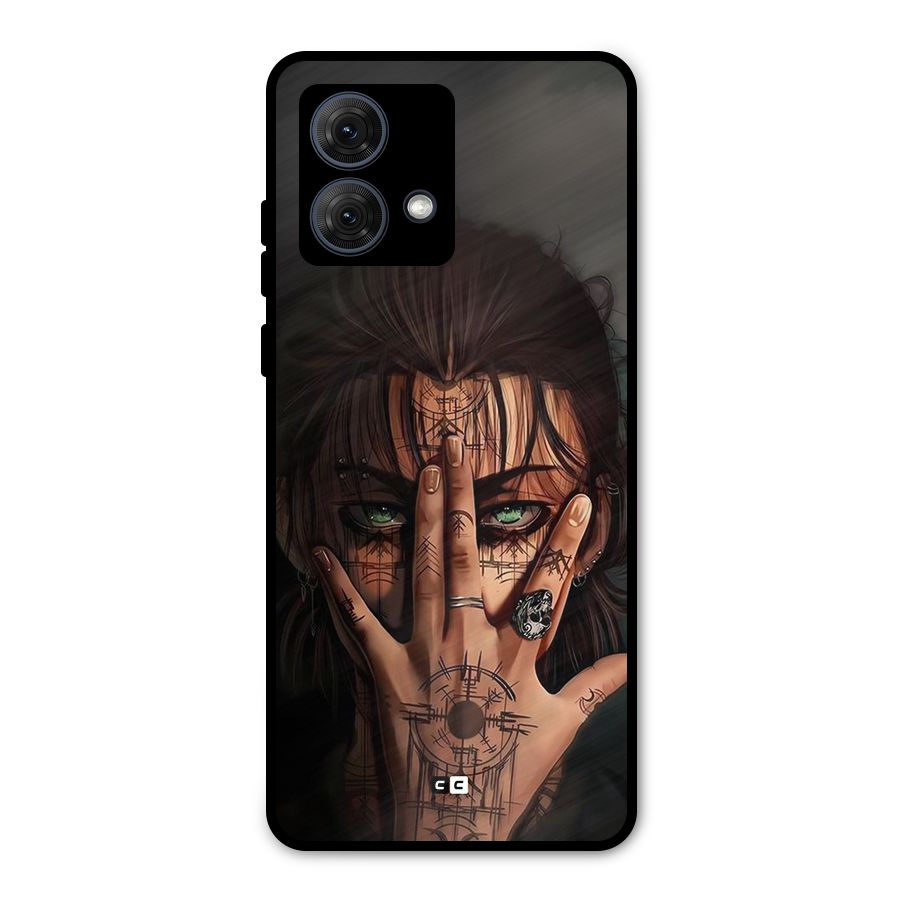 Eren Yeager Illustration Metal Back Case for Moto G84