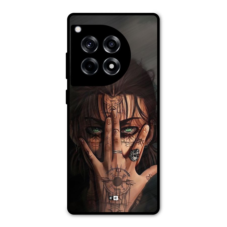 Eren Yeager Illustration Metal Back Case for OnePlus 12R