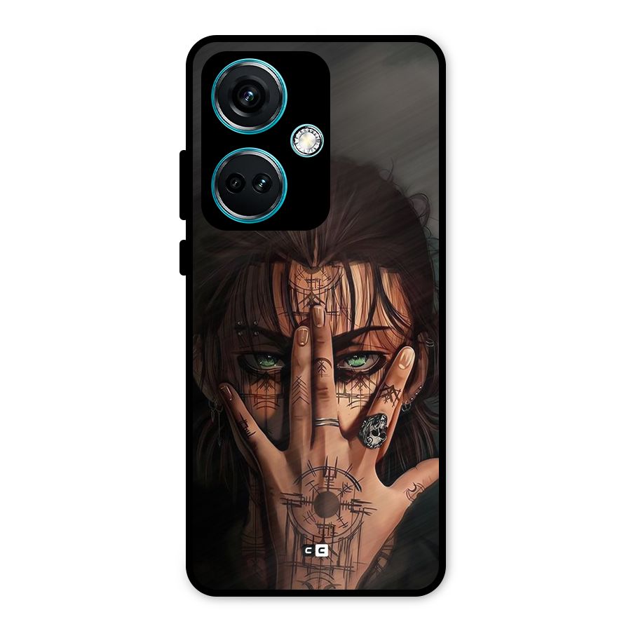 Eren Yeager Illustration Metal Back Case for OnePlus Nord CE 3 5G