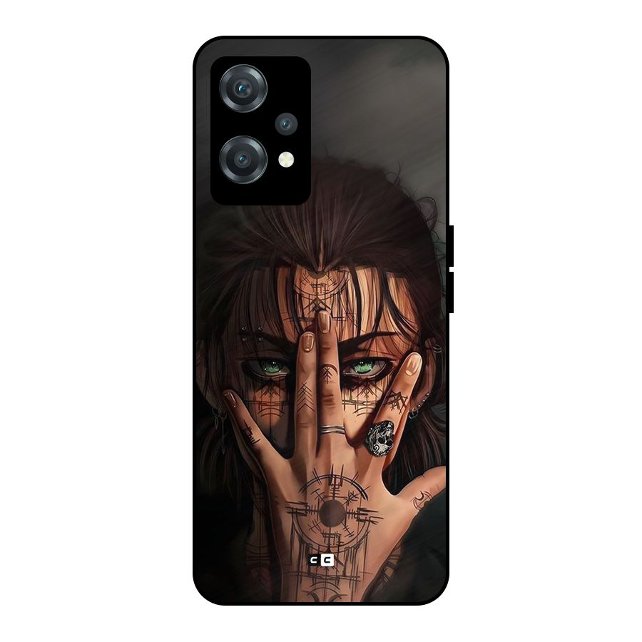 Eren Yeager Illustration Metal Back Case for OnePlus Nord CE 2 Lite 5G