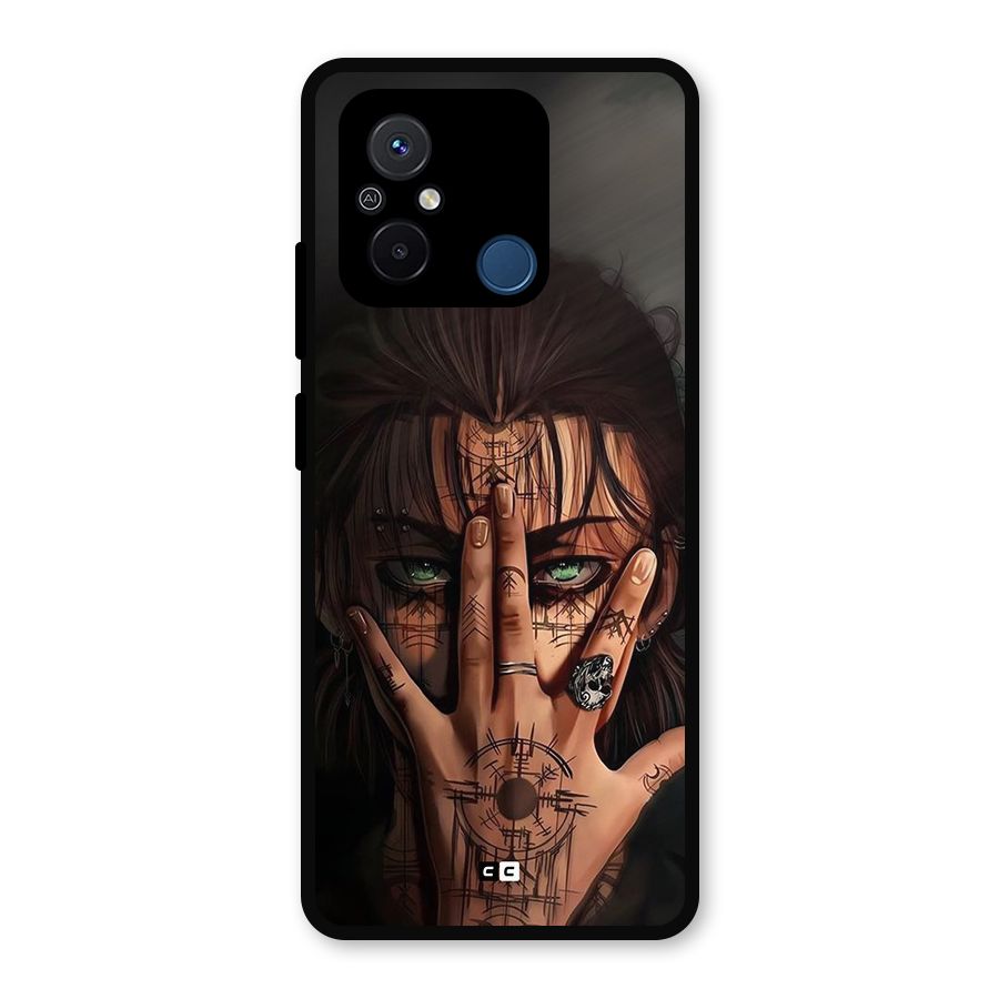 Eren Yeager Illustration Metal Back Case for Poco C55