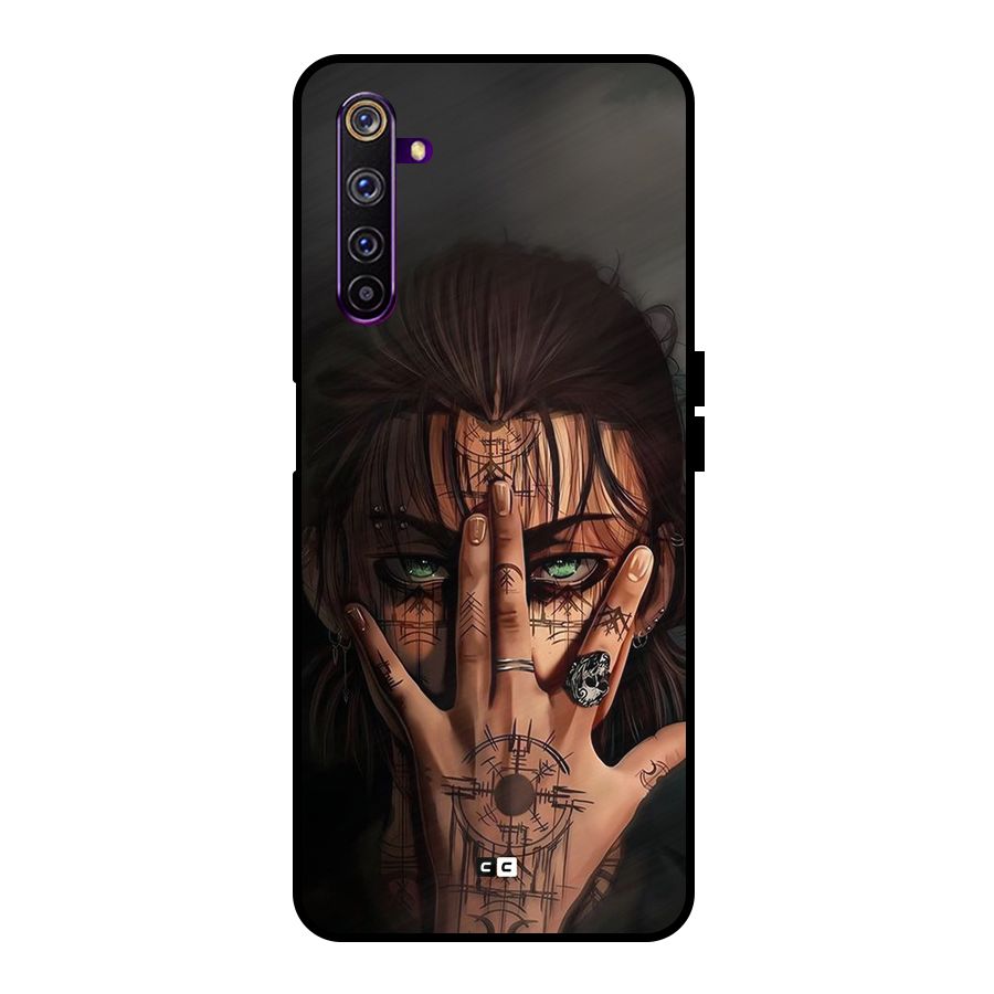 Eren Yeager Illustration Metal Back Case for Realme 6 Pro