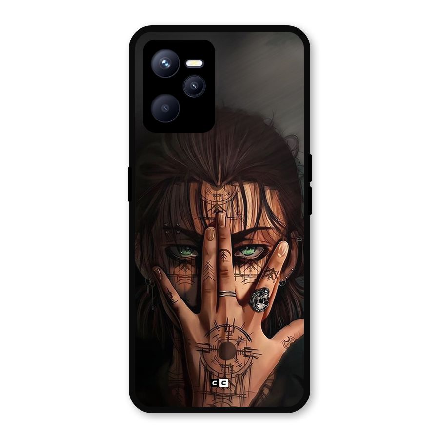 Eren Yeager Illustration Metal Back Case for Realme C35