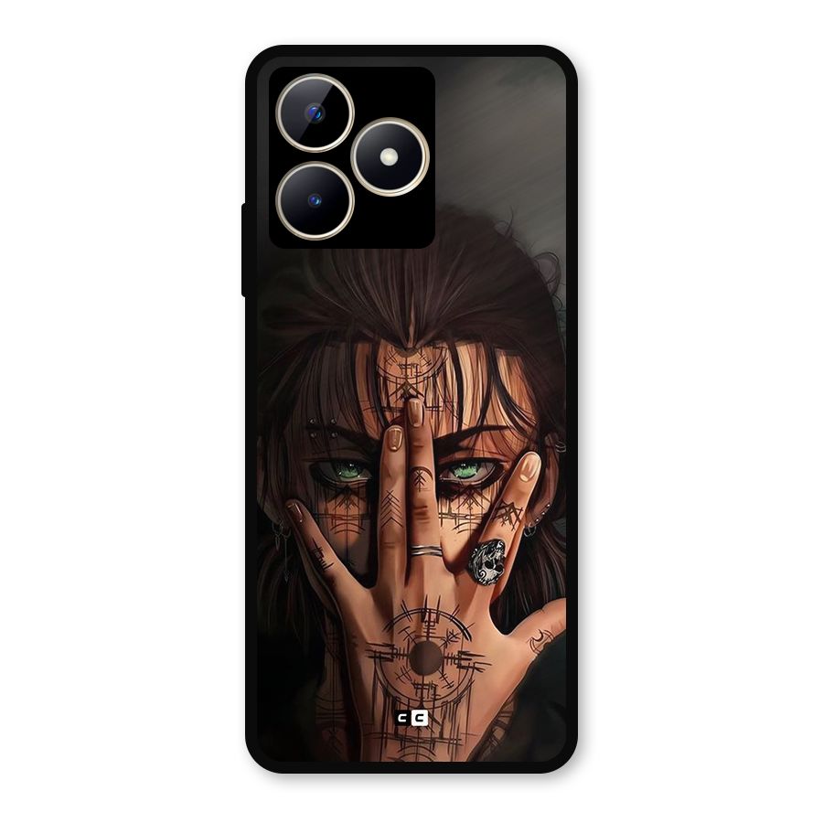 Eren Yeager Illustration Metal Back Case for Realme C53