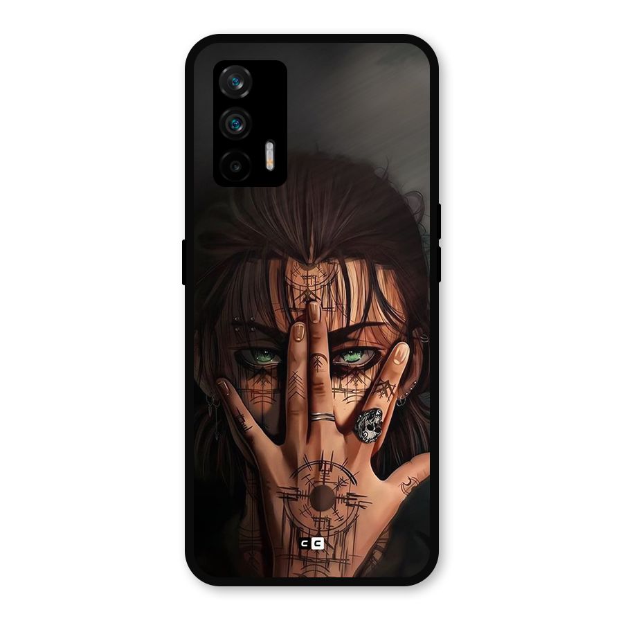Eren Yeager Illustration Metal Back Case for Realme GT 5G