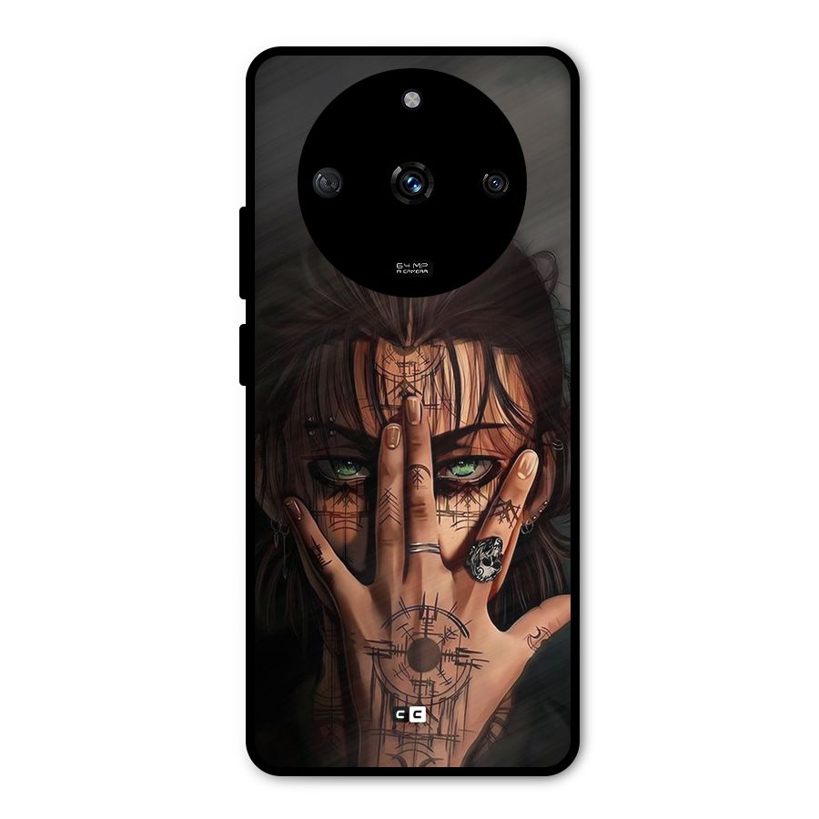 Eren Yeager Illustration Metal Back Case for Realme Narzo 60 5G