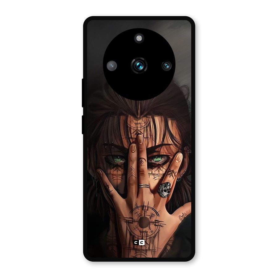 Eren Yeager Illustration Metal Back Case for Realme Narzo 60 Pro