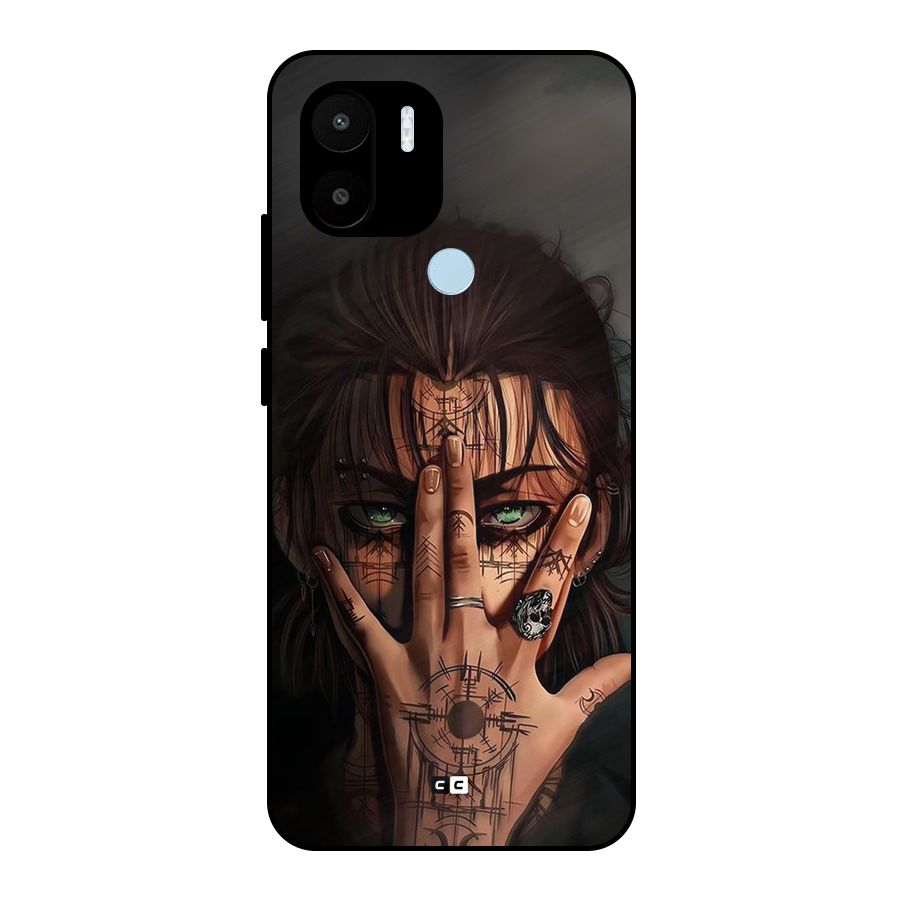 Eren Yeager Illustration Metal Back Case for Redmi A2 Plus