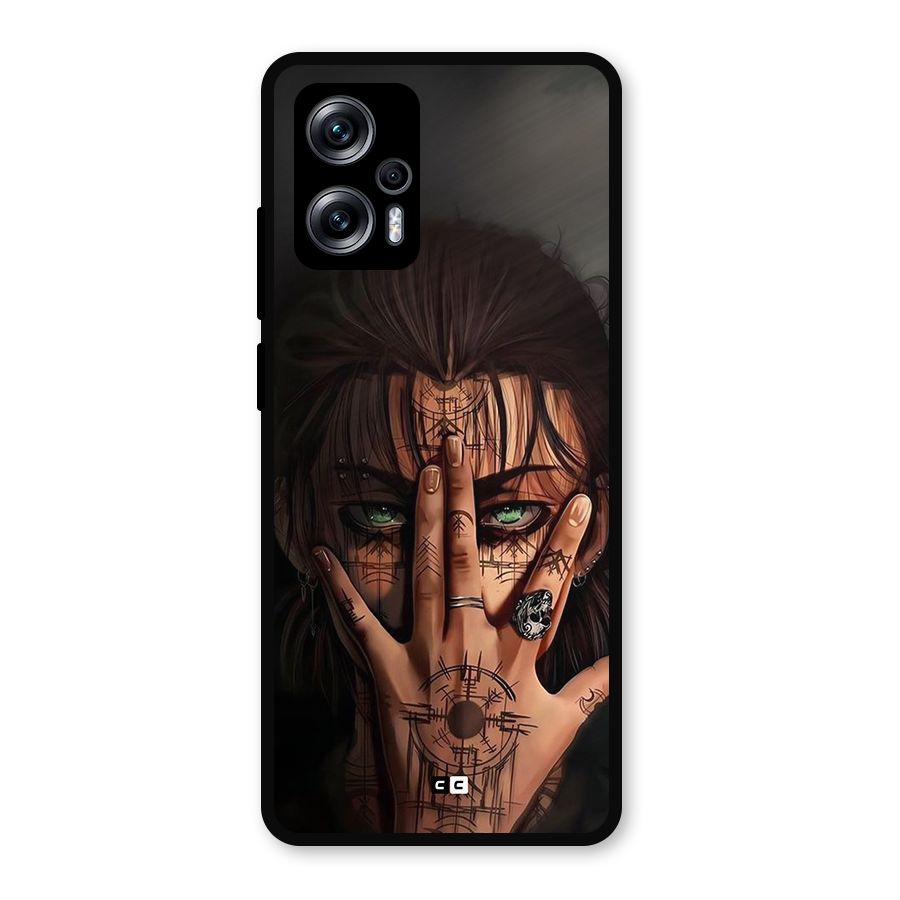 Eren Yeager Illustration Metal Back Case for Redmi K50i