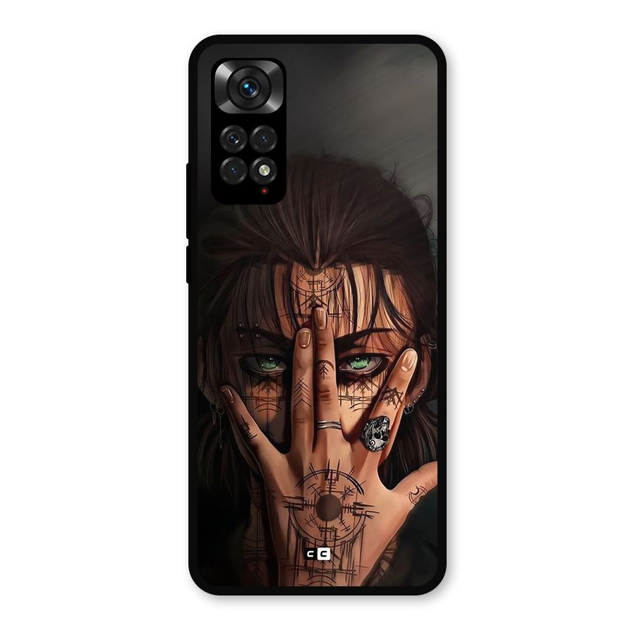 Eren Yeager Illustration Metal Back Case for Redmi Note 11s