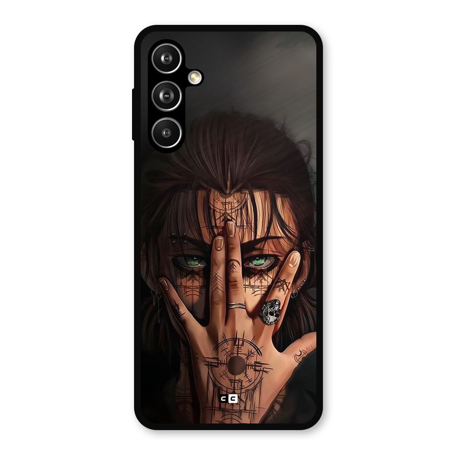 Eren Yeager Illustration Metal Back Case for Samsung Galaxy M54