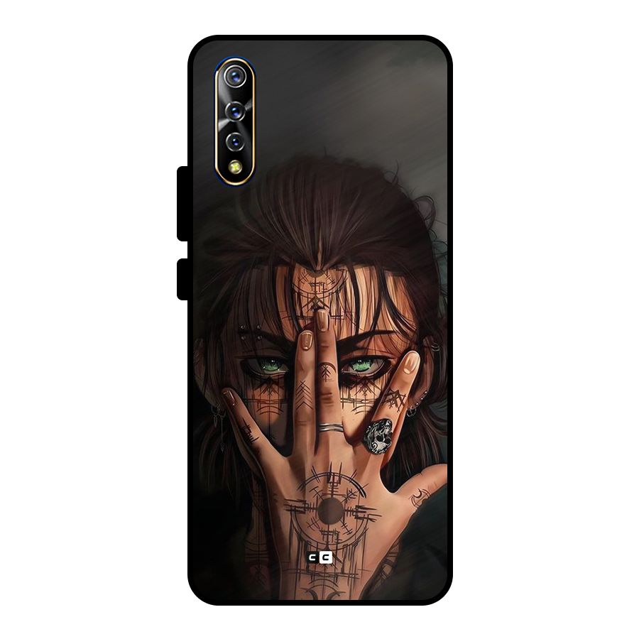 Eren Yeager Illustration Metal Back Case for Vivo S1