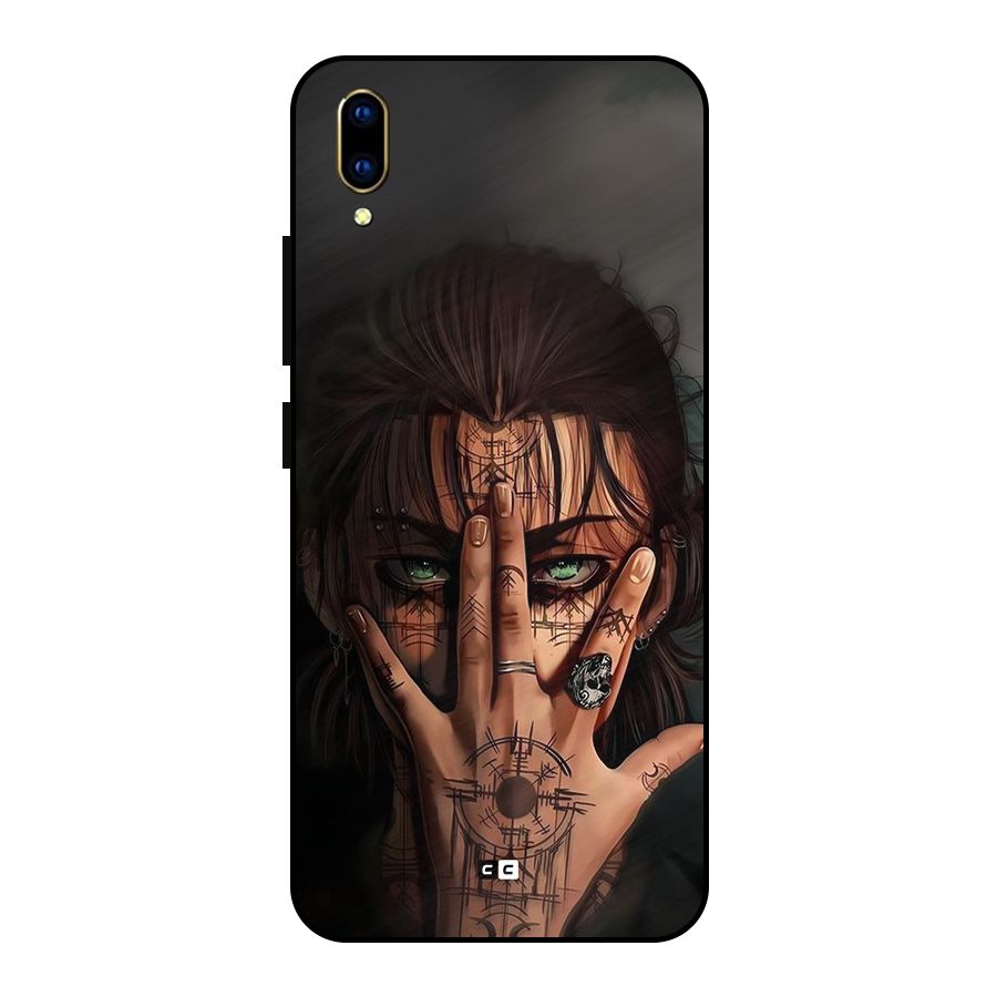 Eren Yeager Illustration Metal Back Case for Vivo V11 Pro
