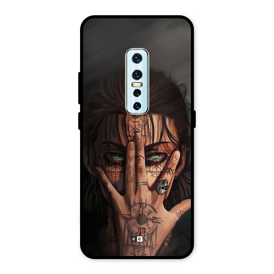 Eren Yeager Illustration Metal Back Case for Vivo V17 Pro
