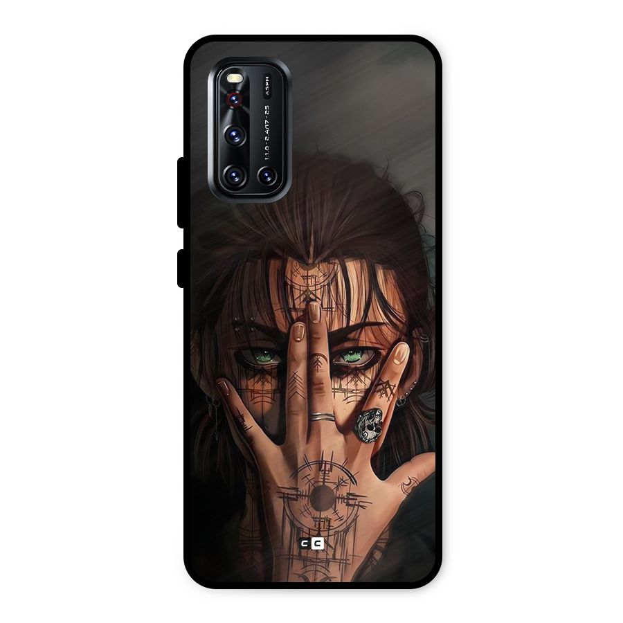 Eren Yeager Illustration Metal Back Case for Vivo V19
