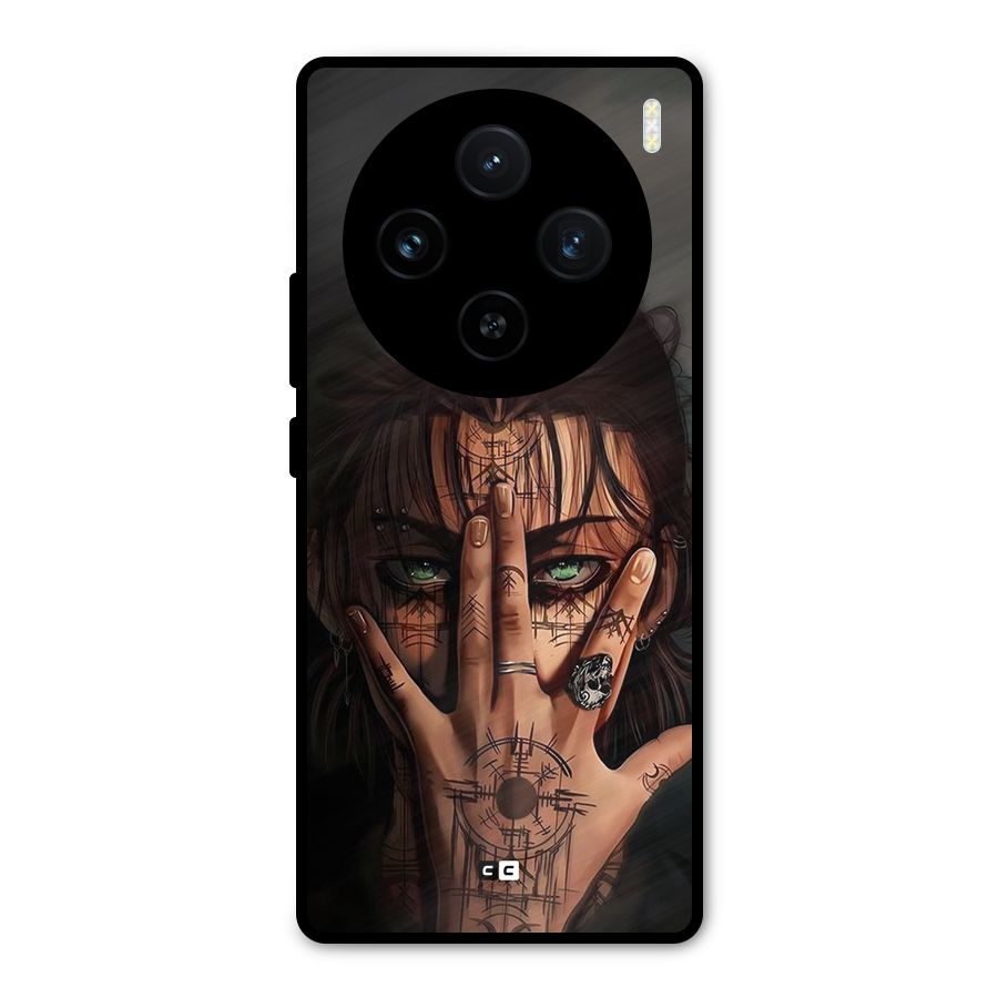 Eren Yeager Illustration Metal Back Case for Vivo X100