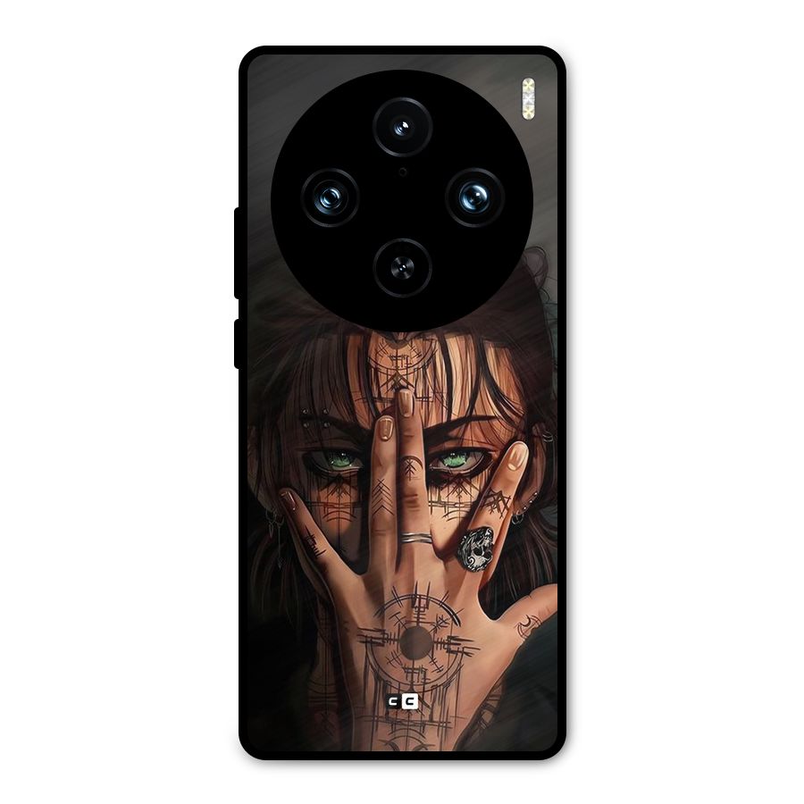Eren Yeager Illustration Metal Back Case for Vivo X100 Pro