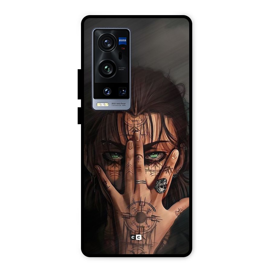 Eren Yeager Illustration Metal Back Case for Vivo X60 Pro Plus