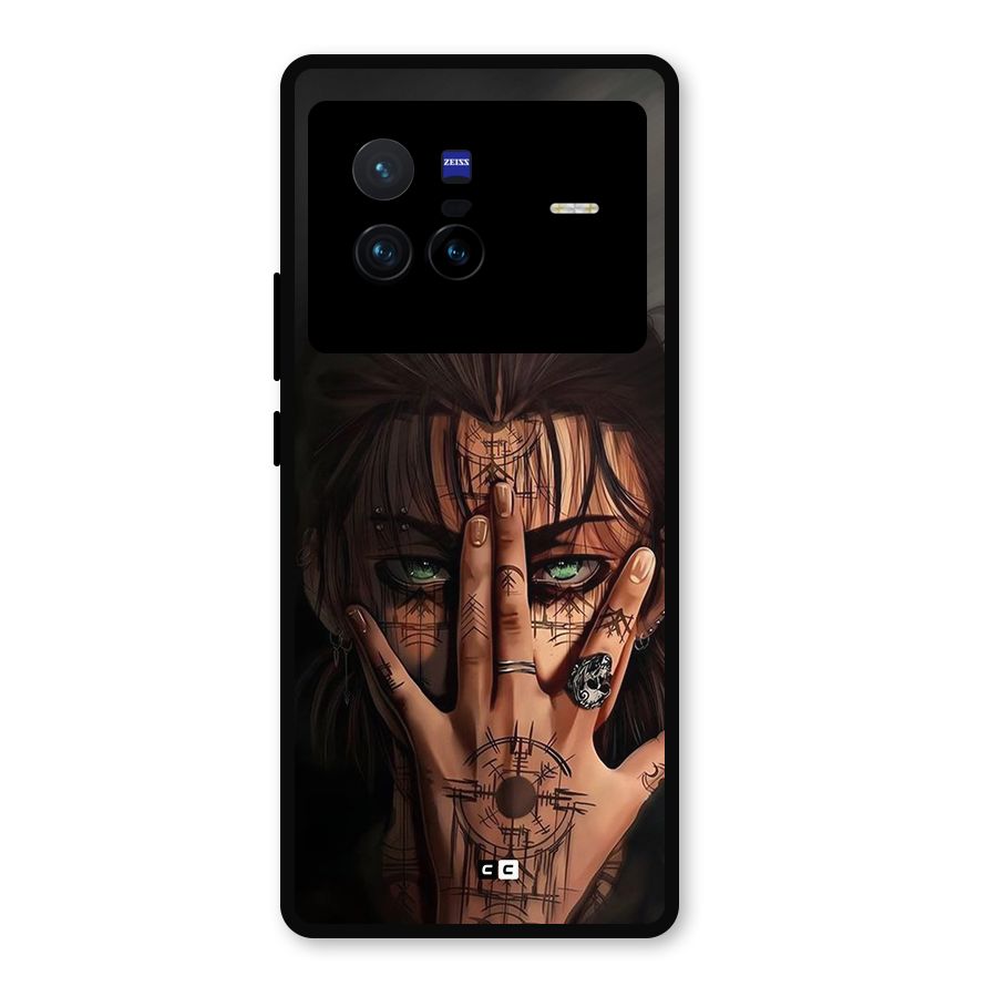 Eren Yeager Illustration Metal Back Case for Vivo X80