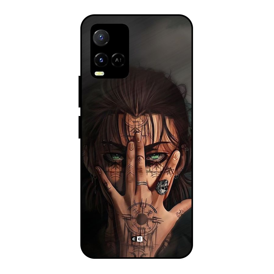 Eren Yeager Illustration Metal Back Case for Vivo Y21A