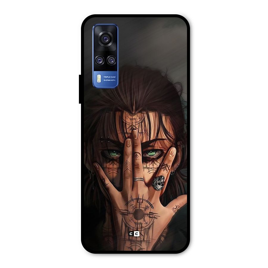 Eren Yeager Illustration Metal Back Case for Vivo Y31