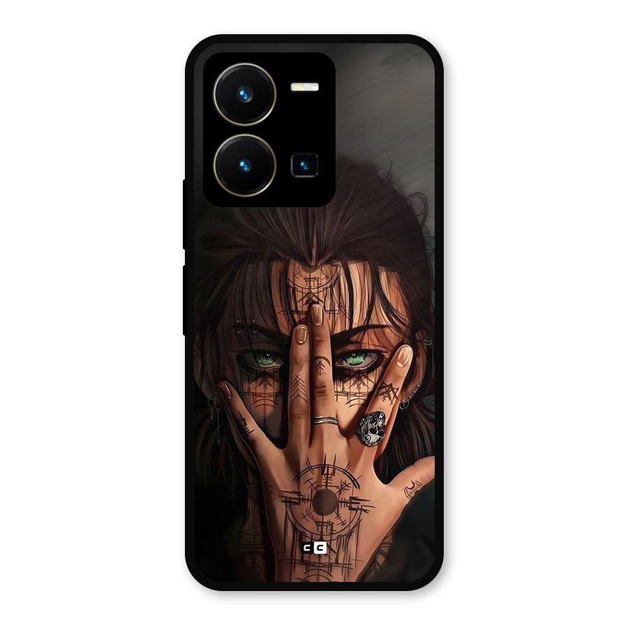 Eren Yeager Illustration Metal Back Case for Vivo Y35