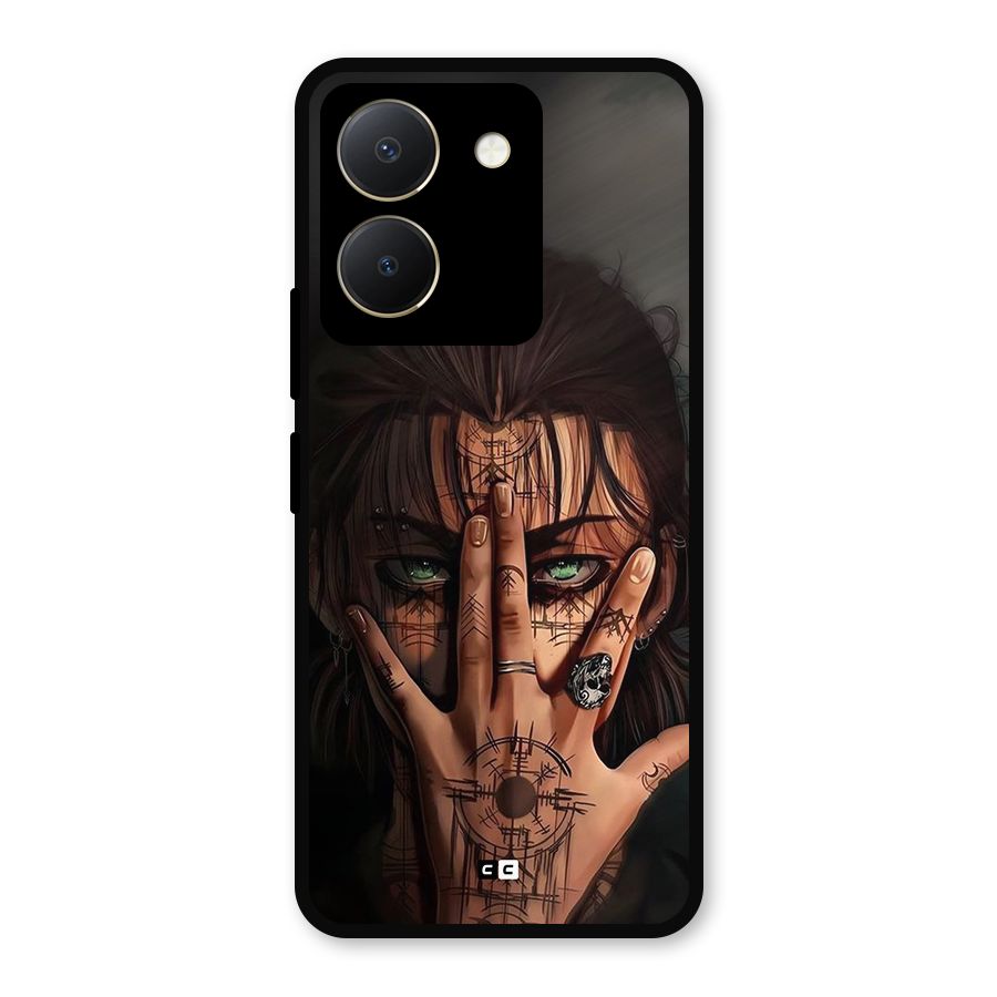 Eren Yeager Illustration Metal Back Case for Vivo Y36