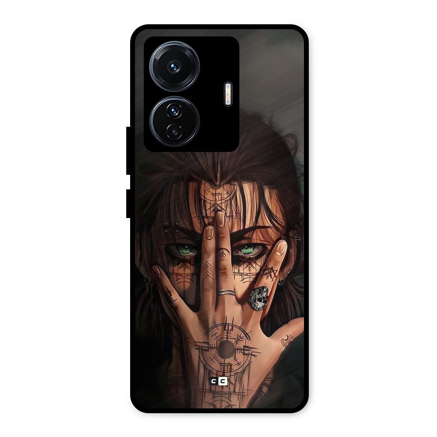Eren Yeager Illustration Metal Back Case for iQOO Z6