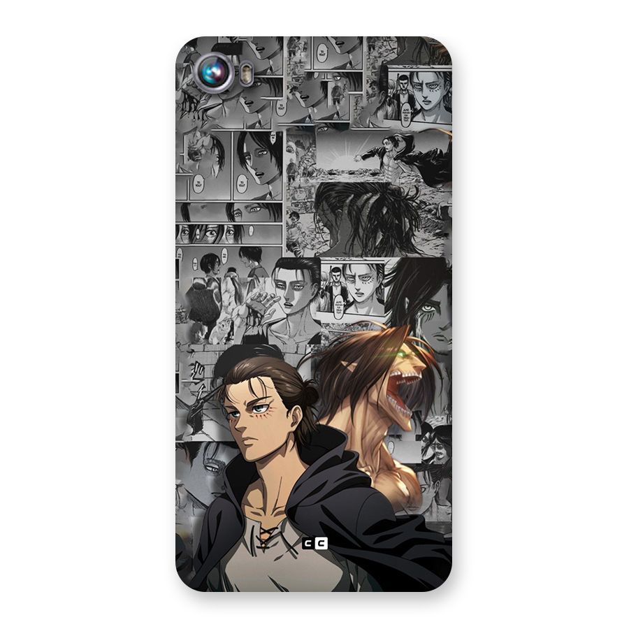 Eren Yeager Manga Back Case for Canvas Fire 4 (A107)