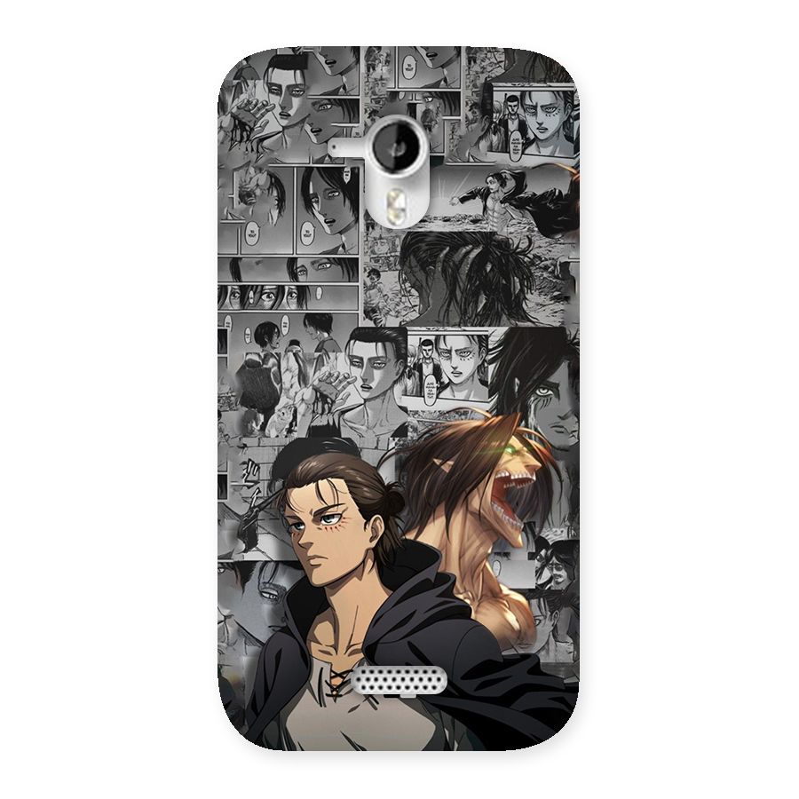 Eren Yeager Manga Back Case for Canvas HD A116