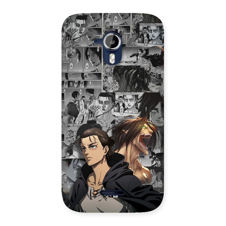 Eren Yeager Manga Back Case for Canvas Magnus A117