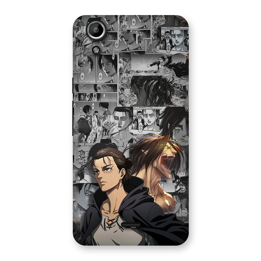 Eren Yeager Manga Back Case for Canvas Selfie Lens Q345