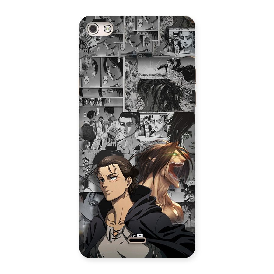 Eren Yeager Manga Back Case for Canvas Silver 5