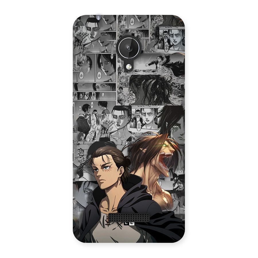 Eren Yeager Manga Back Case for Canvas Spark Q380
