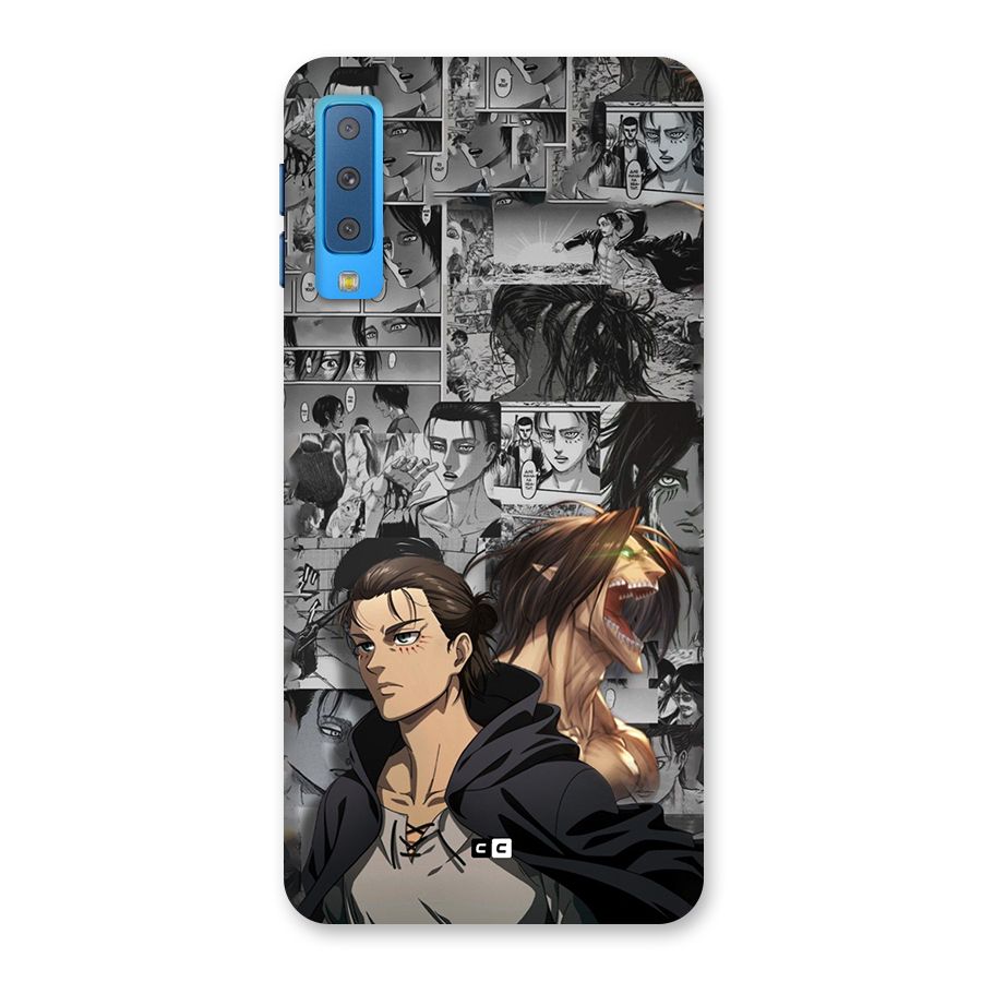 Eren Yeager Manga Back Case for Galaxy A7 (2018)