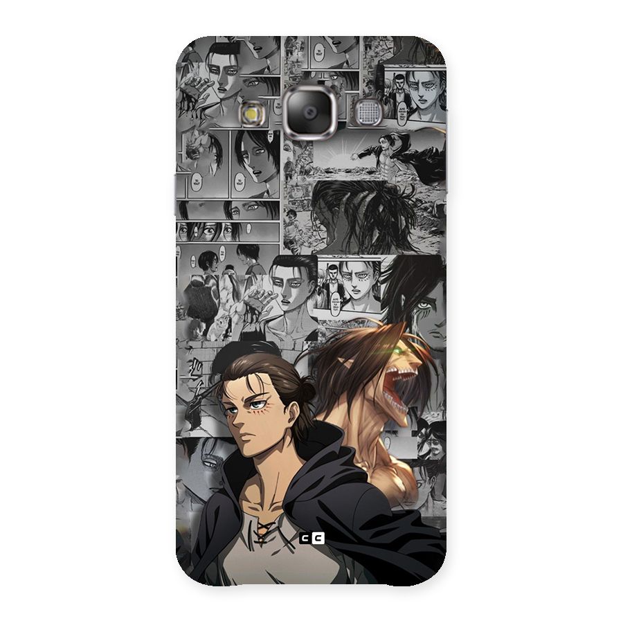 Eren Yeager Manga Back Case for Galaxy E7