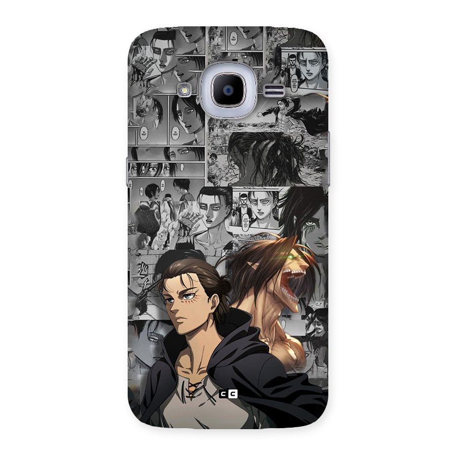 Eren Yeager Manga Back Case for Galaxy J2 Pro