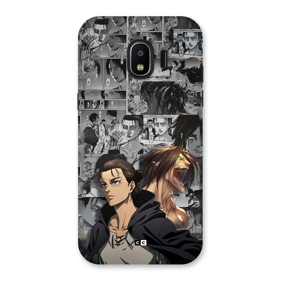 Eren Yeager Manga Back Case for Galaxy J2 Pro 2018
