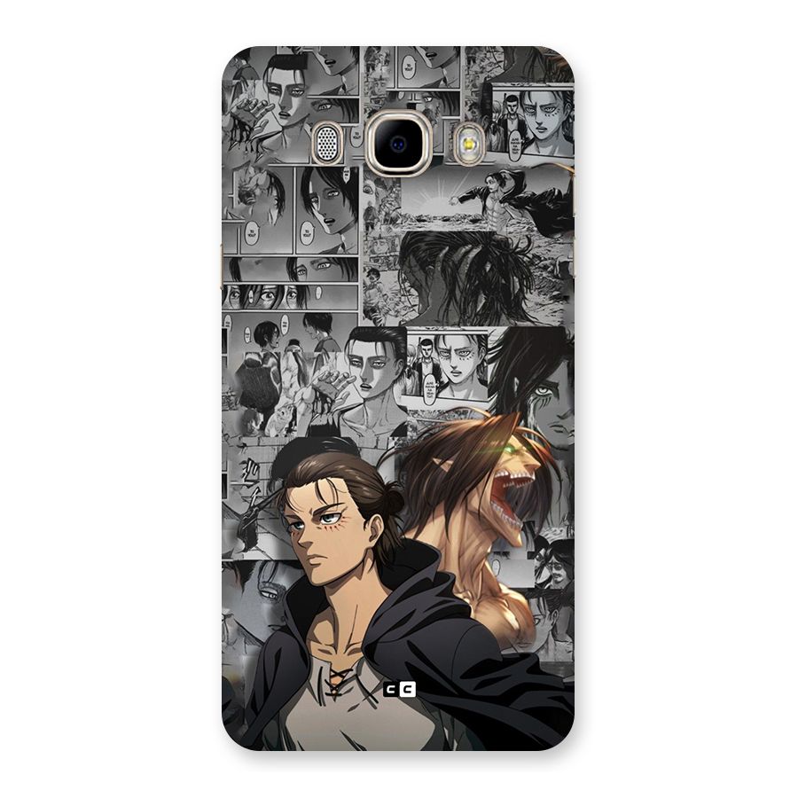 Eren Yeager Manga Back Case for Galaxy J7 2016