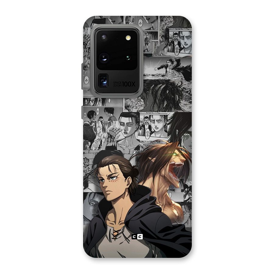 Eren Yeager Manga Back Case for Galaxy S20 Ultra