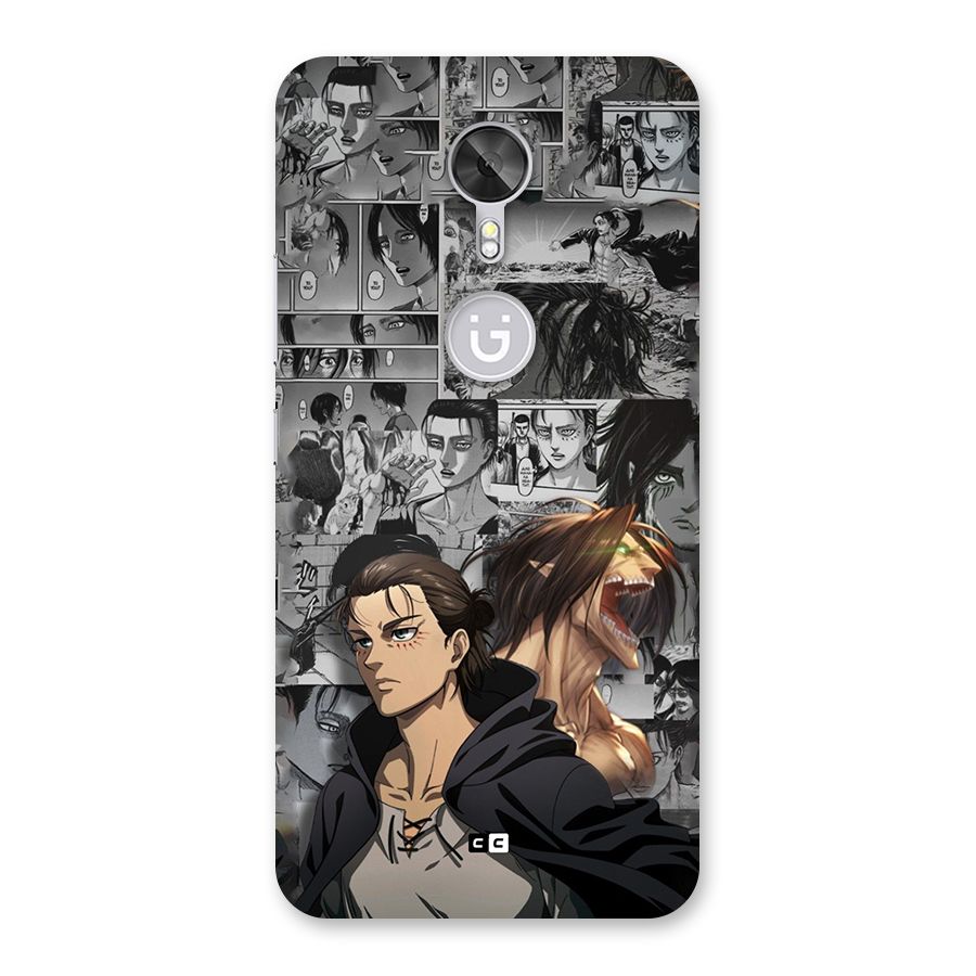 Eren Yeager Manga Back Case for Gionee A1