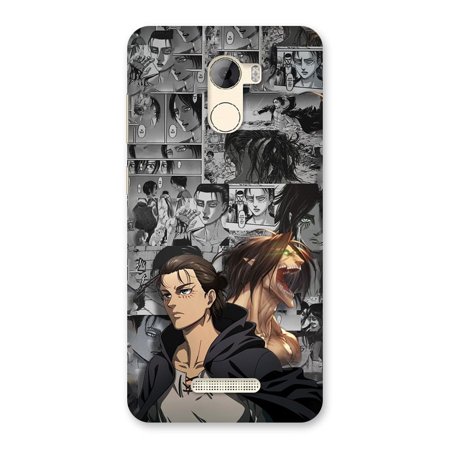 Eren Yeager Manga Back Case for Gionee A1 LIte