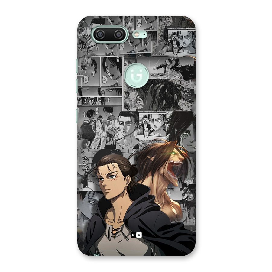 Eren Yeager Manga Back Case for Gionee S10