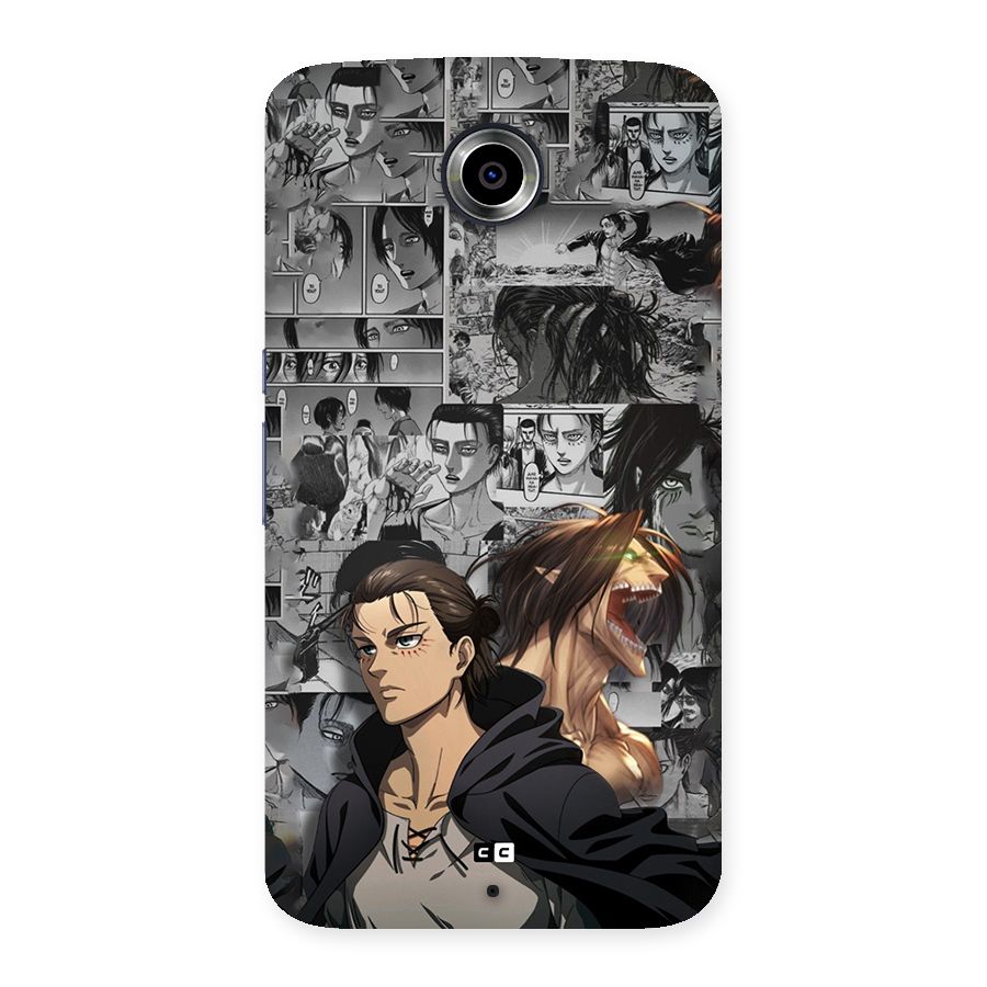 Eren Yeager Manga Back Case for Google Nexus 6