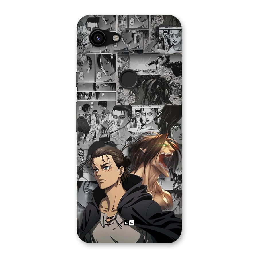 Eren Yeager Manga Back Case for Google Pixel 3a