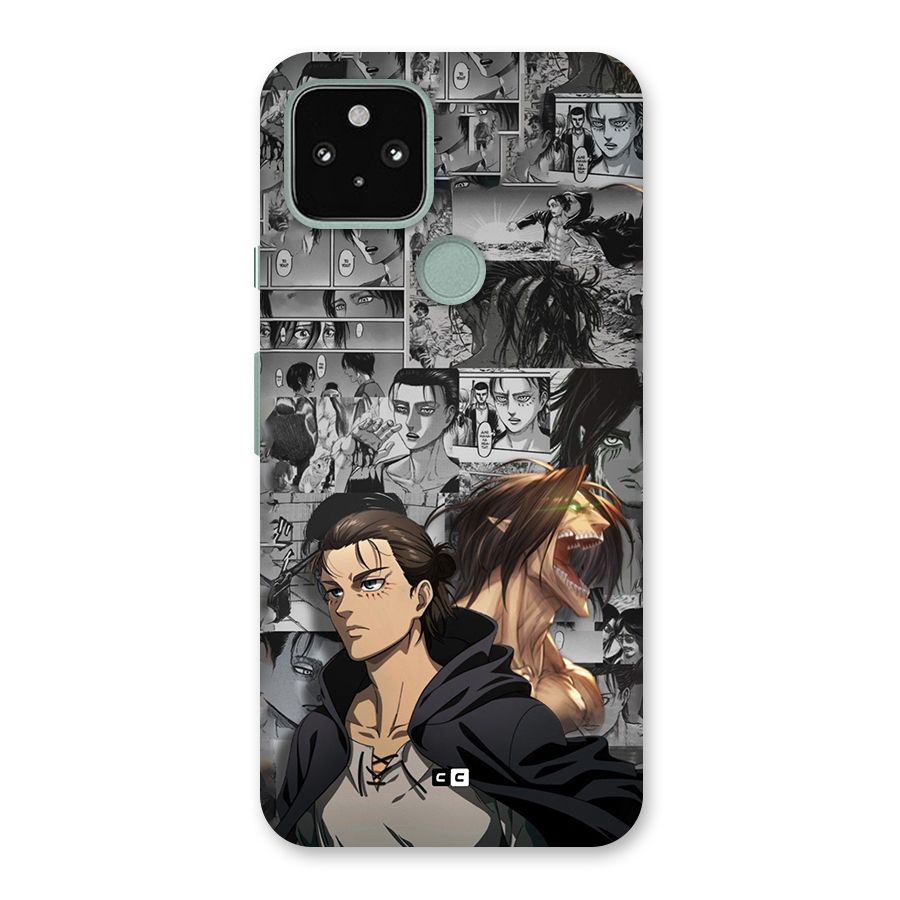 Eren Yeager Manga Back Case for Google Pixel 5