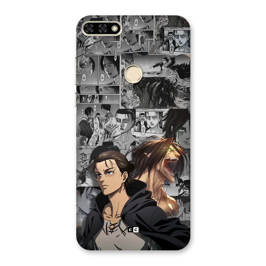 Eren Yeager Manga Back Case for Honor 7A