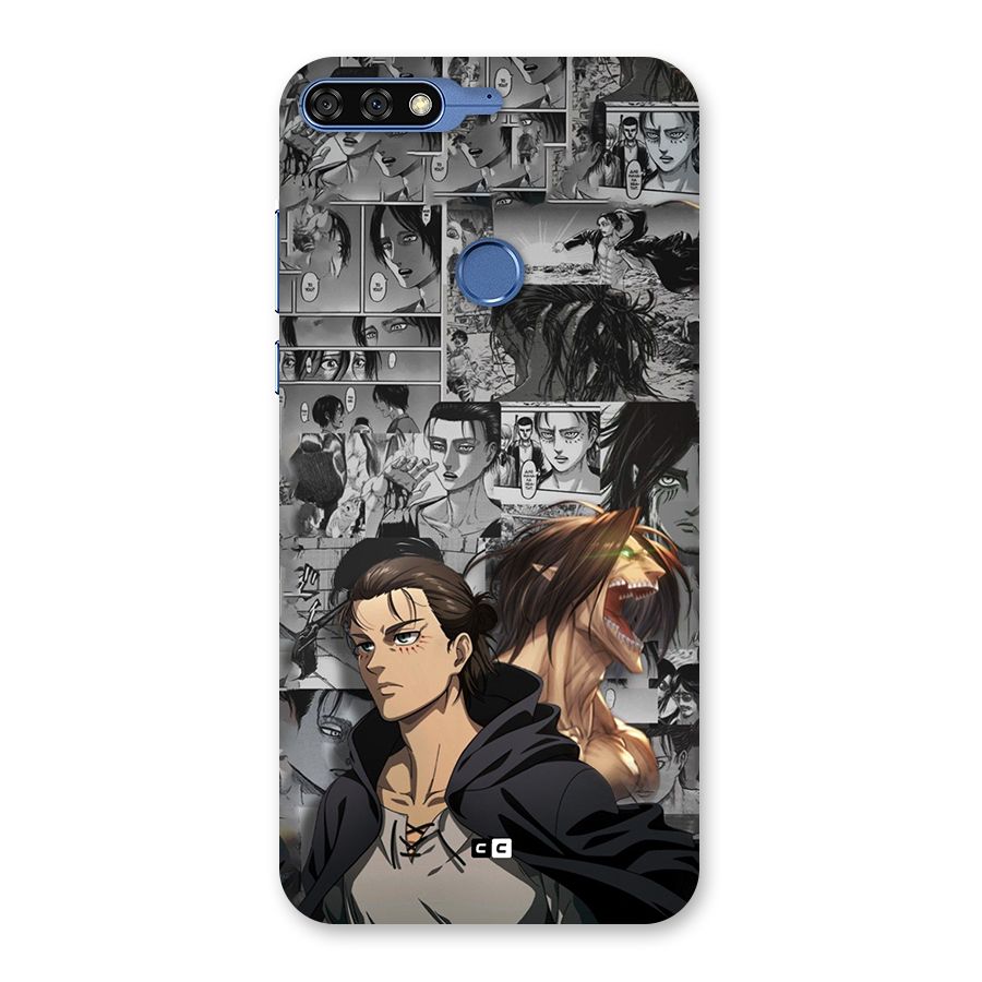Eren Yeager Manga Back Case for Honor 7C